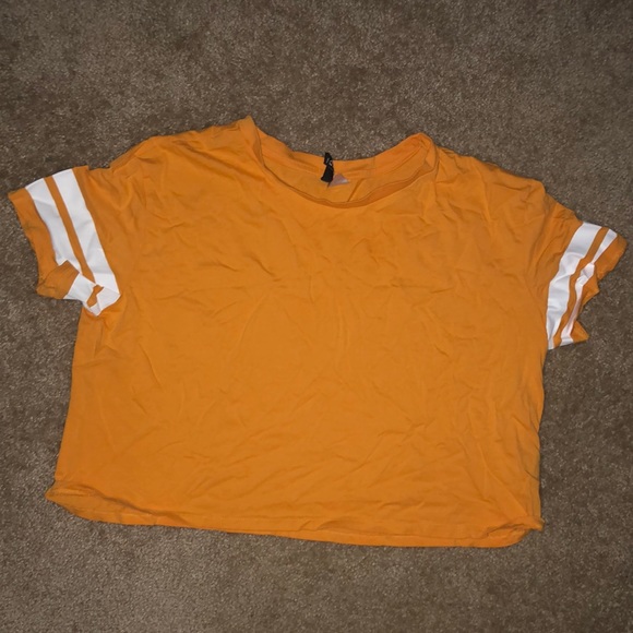 H&M Tops - 🧡 Orange Tangerine H&M Crop Tee